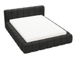 Polsterbett mit Bettkasten und Lattenrost 140x200 Ibiza Schwarz