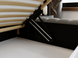 Polsterbett mit Bettkasten und Lattenrost 180x200 Bliss Grau