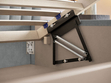Polsterbett mit Bettkasten und Lattenrost 120x200 Toscania Grau