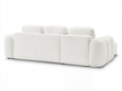 Ecksofa L-Form mit Schlaffunktion und Bettkasten Avelin Links Creme