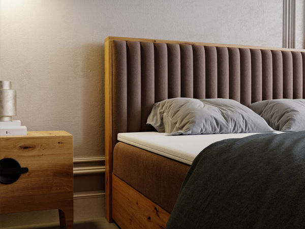 Boxspringbett mit Bettkasten 180x200 Forest Braun