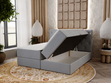 Boxspringbett mit Bettkasten 140x200 Napoli Grau