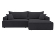 Ecksofa L-Form Rechts mit Schlaffunktion und Bettkasten California Schwarz