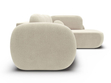 Ecksofa mit Schlaffunktion und Bettkasten Rechts Carino Beige