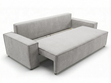 Schlafsofa mit Bettfunktion und Bettkasten Sivra Hellgrau