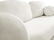 Schlafsofa mit Bettfunktion und Bettkasten Oreo Creme