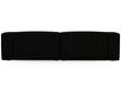 Ecksofa L-Form Links Moderne Cord Ecksofa Landi Schwarz