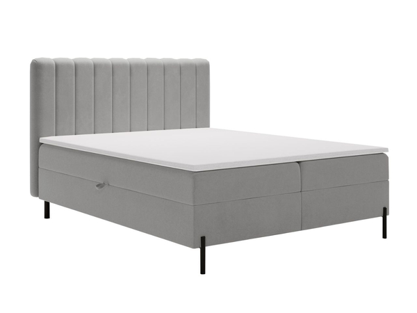 Boxspringbett mit Bettkasten 180x200 Primavera Hellgrau