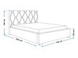Polsterbett mit Bettkasten und Lattenrost 120x200 Tasso Dunkelblau