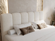 Boxspringbett mit Bettkasten 140x200 Bouclé-Stoff Cloud Beige