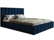 Polsterbett mit Bettkasten und Lattenrost 140x200 Siena Dunkelblau