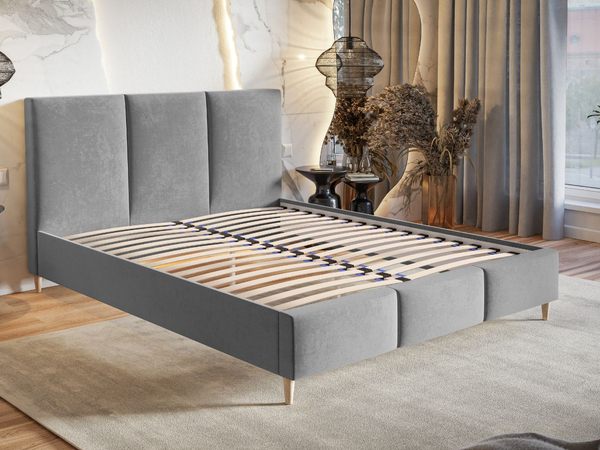 Polsterbett mit Lattenrost 140x200 Trio Beige