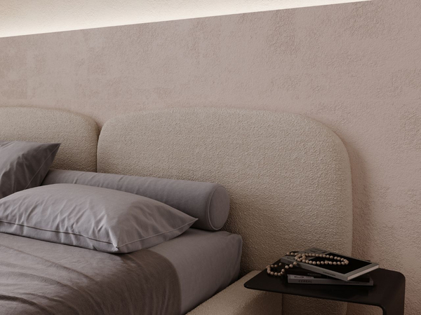 Polsterbett mit Bettkasten und Lattenrost 180x200 Palermo Beige