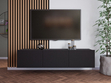 TV-Lowboard mit Türen 150 cm Kioto Schwarz matt
