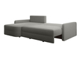 Ecksofa L-Form mit Schlaffunktion und Bettkasten Arvento Grau