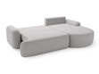 Ecksofa L-Form Rechts mit Schlaffunktion und Bettkasten Aurio Grau