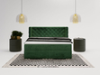 Boxspringbett mit Bettkasten 160x200 Lion Dunkelgrün