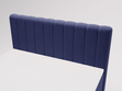 Boxspringbett mit Bettkasten 140x200 Primavera Dunkelblau