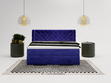Boxspringbett mit Bettkasten 120x200 Lion Dunkelblau