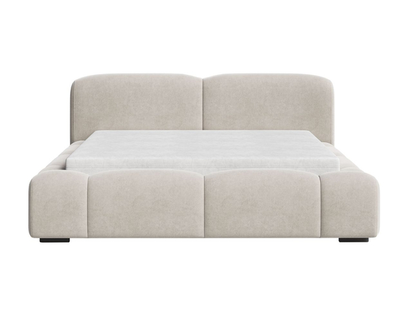 Polsterbett mit Bettkasten und Lattenrost 120x200 Aubi Beige