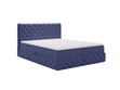 Boxspringbett mit Bettkasten 160x200 Canolo Dunkelblau