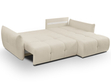 Ecksofa L-Form mit Schlaffunktion und Bettkasten Bene Beige