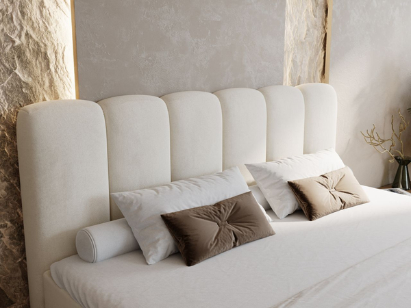 Boxspringbett mit Bettkasten 140x200 Cloud Beige