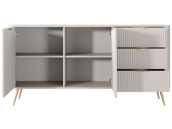 Kommode mit Türen und Schubladen Latina Beige