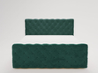Boxspringbett mit Bettkasten 120x200 Lunaris Grün