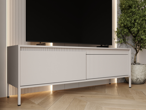 TV-Lowboard mit Türen 153 cm Sorano Beige