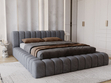 Polsterbett mit Bettkasten und Lattenrost 180x200 Italia Dunkelgrau