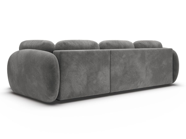 Ecksofa mit Schlaffunktion und Bettkasten Rechts Carino Grau