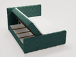 Boxspringbett mit Bettkasten 180x200 Lunaris Grün