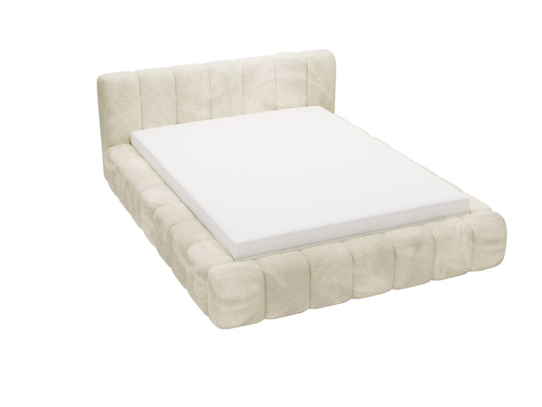 Polsterbett mit Bettkasten und Lattenrost 160x200 Ibiza Creme