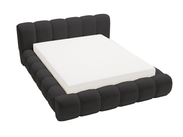 Polsterbett mit Bettkasten und Lattenrost 120x200 Doria Schwarz