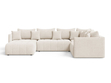Wohnlandschaft mit Schlaffunktion und Bettkasten Ardi Bis Beige
