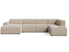 Beige \ Velours \ Rechts