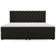 Boxspringbett mit Bettkasten 160x200 Bergamo Dunkelgrau
