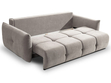 Schlafsofa mit Bettfunktion und Bettkasten Bene Grau