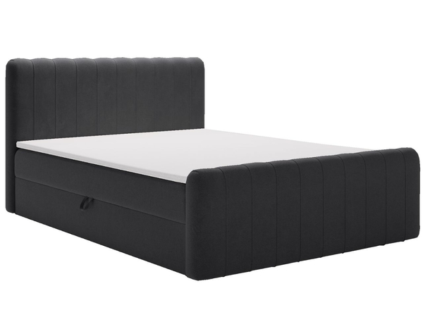 Boxspringbett mit Bettkasten 180x200 Osteno Schwarz
