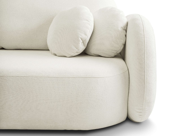 Schlafsofa mit Bettfunktion und Bettkasten Oreo Creme