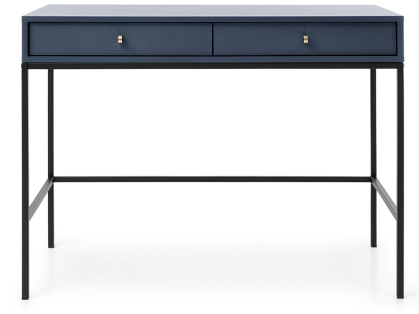 Schminktisch mit Schwarz Metallbeinen Amor Marineblau