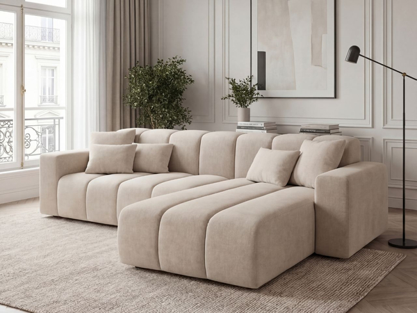 Ecksofa L-Form Rechts Nork Beige