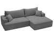 Ecksofa L-Form Rechts mit Schlaffunktion und Bettkasten California Grau