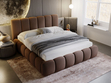 Polsterbett Ohne Bettkasten mit Lattenrost 140x200 Cloud Braun