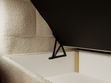 Boxspringbett mit Bettkasten 200x200 Bouclé-Stoff Alicante Beige