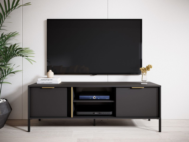 TV-Lowboard mit Türen Drino Anthrazit