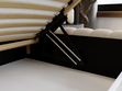 Polsterbett mit Bettkasten und Lattenrost 180x200 Bliss Beige