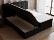 Boxspringbett mit Bettkasten 180x200 Maison Schwarz