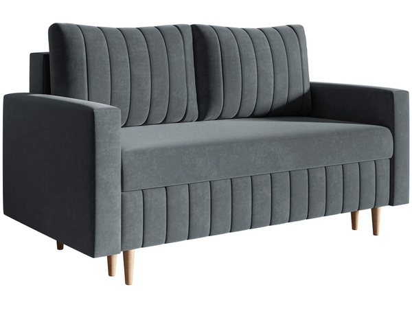 Schlafsofa mit Bettfunktion und Bettkasten Castelo Dunkelgrau